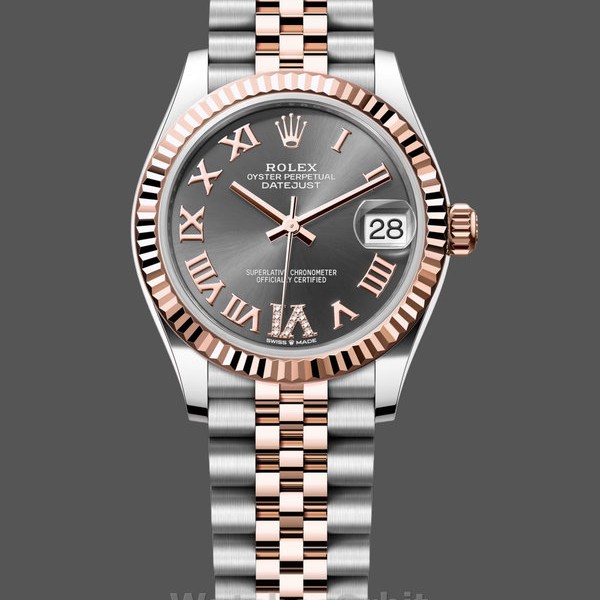 Replica Rolex Datejust 31 Slate Grey Dial Diamond VI 278271 0030 Damenuhr Luxuriöser Stil