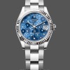 Replica Rolex Datejust 31 Edelstahl und Weißgold Azzuro-Blue-Floral-Motif Diamond Dial m278274-0035 Wunderschönes Design