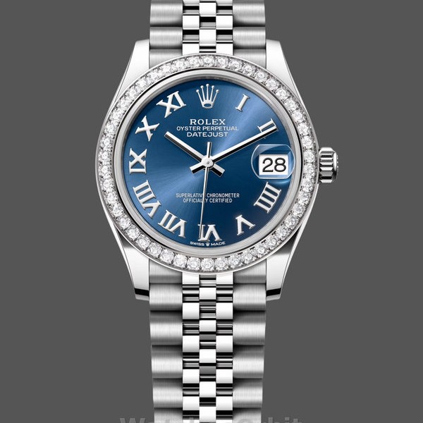 Replica Rolex Datejust 31 Edelstahl und Weißgold Blaues Römisches Zifferblatt m278384rbr 0037 Damen Uhr Elegante Materialien