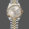 Replica Rolex Datejust 31 Edelstahl und Gelbgold Silber Pave Roman Dial m278273 0004 Damenuhr Feminine Ausstrahlung