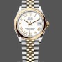 Replica Rolex Datejust 31 Edelstahl und Gelbgold Weißes Römisches Zifferblatt M278243 0002 Damenuhr