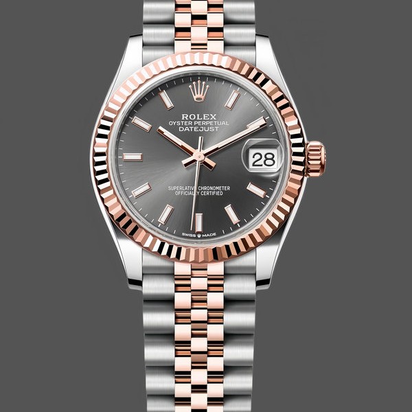 Replica Rolex Datejust 31 Two Tone Fluted Slate Jubilee 278271 0018 Luxuriöse Optik