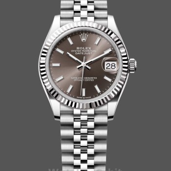 Replica Rolex Datejust 31 White Gold & Steel Dark Grey Dial 278274 0016 Damen Uhr