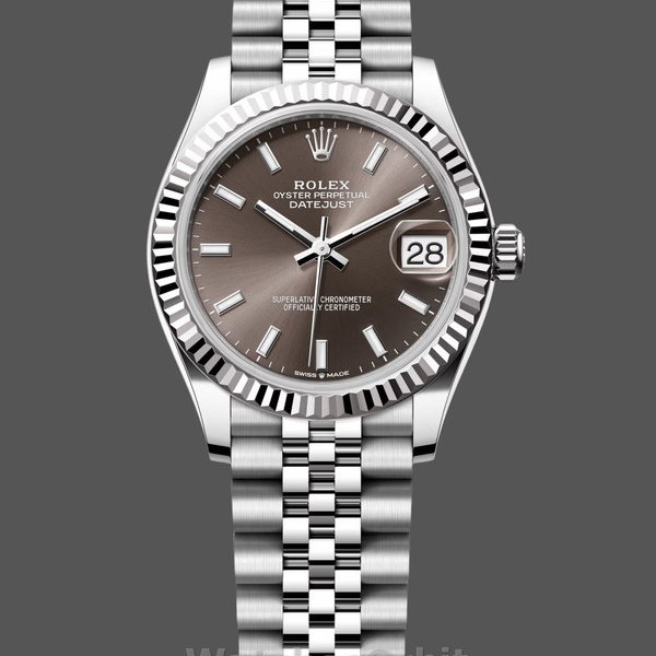 Replica Rolex Datejust 31 White Gold & Steel Dark Grey Dial 278274 0016 Damen Uhr Exklusives Design