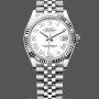 Replica Rolex Datejust 31 White Roman Dial Fluted Bezel Jubilee 278274 0010 Damen Uhr