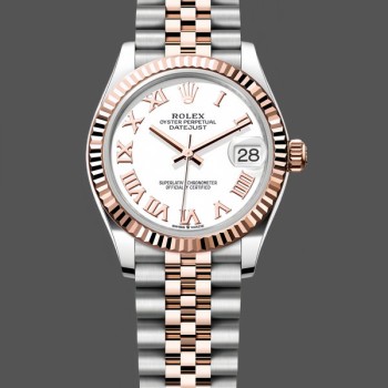 Replica Rolex Datejust 31 White Roman Numeral Dial 278271 0002 Uhr