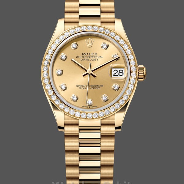 Replica Rolex Datejust 31 Gelbgold Champagner Zifferblatt 278288RBR 0005 Damen Uhr Moderne Replik