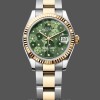 Replica Rolex Datejust 31 Gelbgold Olivgrünes Blumenmuster Diamant-Zifferblatt m278273 0031 Exklusives Design
