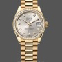 Replica Rolex Datejust 31 Gelbgold Silber Diamant Zifferblatt Diamant Lünette M278288RBR 0028 Damenuhr
