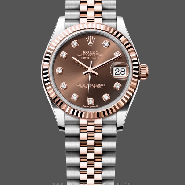 Replica Rolex Datejust 31mm 278271 0028 Two Tone Jubilee Armband Geriffelte Lünette Modebewusste Damen