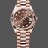 Replica Rolex Datejust 31mm Chocolate Dial Diamond Markers m278275 0010 Damen Uhr Exklusive Verarbeitung