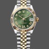 Replica Rolex Datejust 31mm Edelstahl und Gelbgold 278273 0016 Grün VI Roman Jubilee Elegante Materialien
