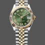 Replica Rolex Datejust 31mm Edelstahl und Gelbgold 278273 0016 Grün VI Roman Jubilee