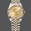Replica Rolex Datejust 31mm Edelstahl und Gelbgold 278273 0026 Champagner Diamant Jubiläum Moderne Replik