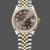 Replica Rolex Datejust 31mm Edelstahl und Gelbgold 278383RBR 0018 Grau VI Roman Jubilee Elegante Materialien