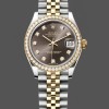 Replica Rolex Datejust 31mm Edelstahl und Gelbgold 278383RBR 0022 Grau Diamant Jubiläum Stilvolles Accessoire