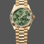 Replica Rolex Datejust 31mm Gelbgold 278278 Olive Green Floral President m278278 0046