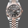 Replica Rolex Datejust 36 18K Everose Gold Fluted Bezel 126231 0041 Unisex Uhr