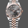 Replica Rolex Datejust 36 Everose Gold Slate Diamond Pave Roman Dial m126231 0023 Damen Uhr Alltagsfreundlich
