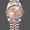 Replica Rolex Datejust 36 Steel & Everose Gold Rose Diamond Pave Roman Dial m126231 0027 Luxuriöser Stil