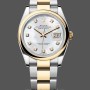 Replica Rolex Datejust 36 Steel & Yellow Gold Mother of Pearl Diamond Dial M126203 0024 Damen Uhr