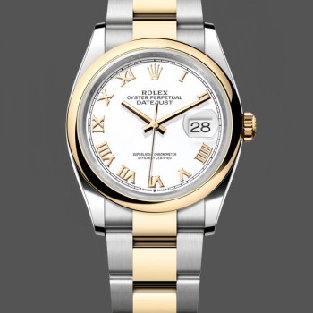 Replica Rolex Datejust 36 White Dial Roman Numerals 126203 0030 Replica Uhr