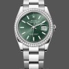 Replica Rolex Datejust 36 White Gold & Diamonds Mint Green Dial M126284RBR 0044 Damen Replica-Uhr Wunderschönes Design