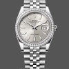 Replica Rolex Datejust 36 White Gold & Diamonds Silver Dial M126284RBR 0005 Damen Replica Uhr Moderne Replik