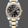 Replica Rolex Datejust 36 Gelbgold Schwarzes Zifferblatt m126283rbr 0008 Modebewusste Damen