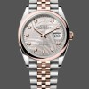 Replica Rolex Datejust 36mm 126201 0038 Silver Palm Motif Dial Oyster Bracelet Uhr Zeitlose Schönheit