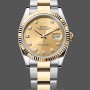 Replica Rolex Datejust 36MM 126233 0018 Champagner Diamant Zifferblatt Unisex Replica Uhr