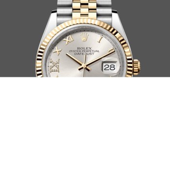 Replica Rolex Datejust 36MM 126233 0031 Silber Römische Ziffern Zifferblatt Geriffelte Lünette Unisex Replica Uhr