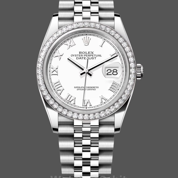 Replica Rolex Datejust 36mm Edelstahl Weißes Römisches Jubiläum m126284rbr 0017 Präzise Verarbeitung