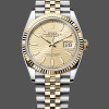 Replica Rolex Datejust 41 126333 Golden Fluted Motif Champagne Dial Elegantes Design