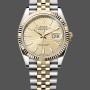 Replica Rolex Datejust 41 126333 Golden Fluted Motif Champagne Dial