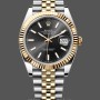 Replica Rolex Datejust 41 Black Dial Gold & Steel 126333 0014 Herrenuhr