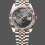Replica Rolex Datejust 41 Everose Gold Oystersteel Grey Dial m126331 0016