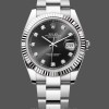 Replica Rolex Datejust 41 Fluted Bezel Black Diamond Dial m126334 0011 Herren Replica Uhr Hochwertige Herren Replica Uhr online kaufen