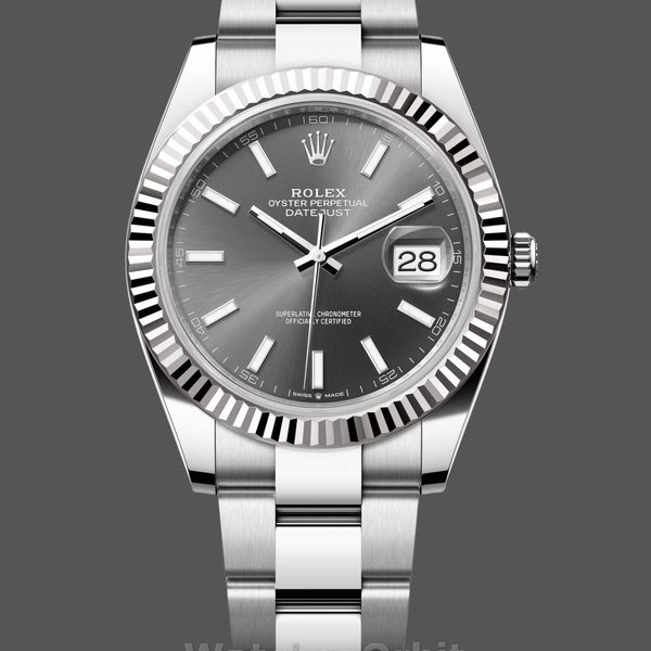 Replica Rolex Datejust 41 Grey Dial Oystersteel & White Gold Steel Strap m126334 0013 Sammlerstück
