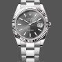 Replica Rolex Datejust 41 Grey Dial Oystersteel & White Gold Steel Strap m126334 0013