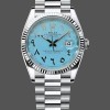 Replica Rolex Datejust 41 Ice Blue Dial mit geriffelter Lünette 126334 Herrenuhr Sportliches Design