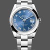 Replica Rolex Datejust 41 Stainless Steel Azzuro Blue Roman Dial M126300 0017 Herrenuhr Alltagsfreundlich