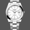 Replica Rolex Datejust 41 Edelstahl Weißes Zifferblatt M126300 0005 Herrenuhr Präzise Verarbeitung