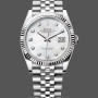Replica Rolex Datejust 41 Steel White Gold MOP Diamond Dial 126334 Herrenuhr