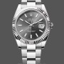 Replica Rolex Datejust 41 White Gold Fluted Bezel Slate Dial Oyster M126334 0013 Herrenuhr