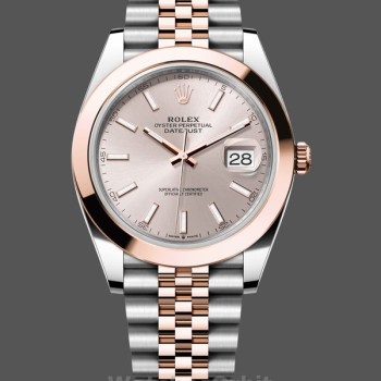 Replica Rolex Datejust 41MM 126301 0010 Rose Gold Sundust Index Dial Herren Replica Uhr