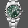 Replica Rolex Datejust 41mm Fluted Bezel Green Dial m126334 0027 Herren Replica Uhr Hochwertige Herren Replica Uhr online kaufen