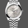 Replica Rolex Datejust 41mm m126300 0004 Silber Stick Zifferblatt Oystersteel Gehäuse Domed Lünette Perfekte Replik