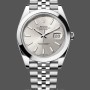 Replica Rolex Datejust 41mm m126300 0004 Silber Stick Zifferblatt Oystersteel Gehäuse Domed Lünette