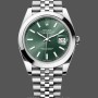 Replica Rolex DateJust 41mm m126300 0020 Oystersteel Jubilee Mint Green Dial